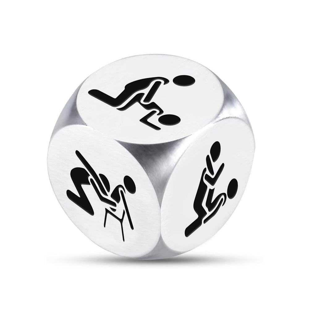 Fiszdovb date night dice displaying six romantic scenes for couples.