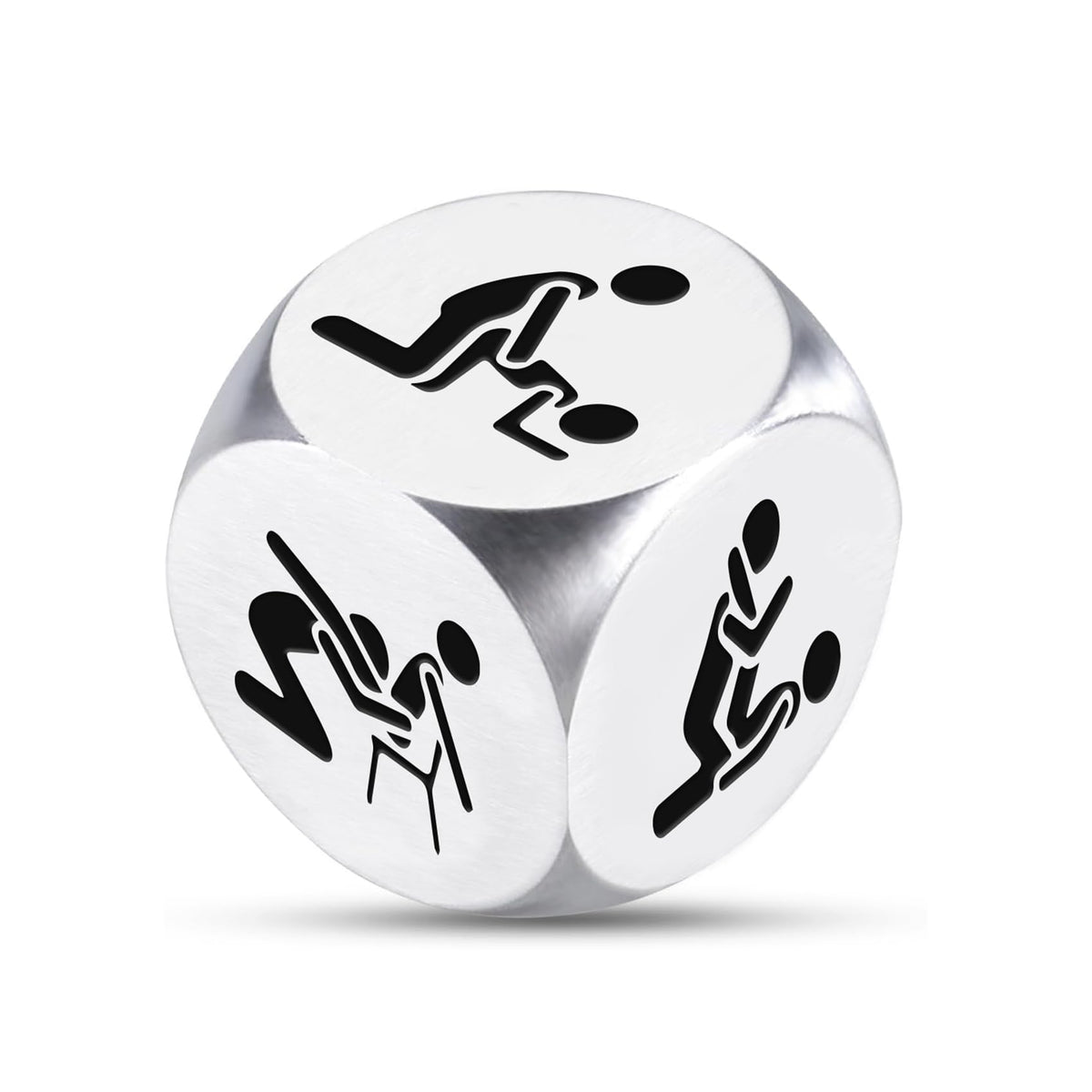Fiszdovb date night dice displaying six romantic scenes for couples.