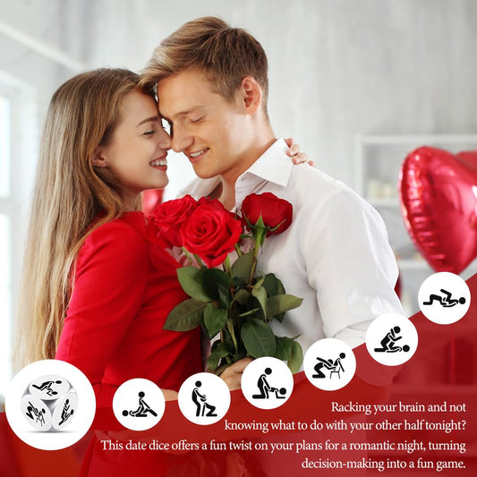 Fiszdovb stainless steel dice in gift box, ideal anniversary gift.
