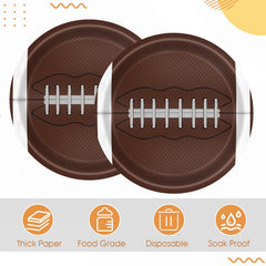 Fitoyplak football party decor kit enhances atmosphere with bold colors.