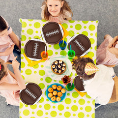 Fitoyplak football game day tableware makes hosting smoother and cleaner.