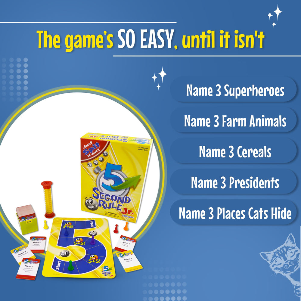 Five Second Rule Jr. score board tracking rounds during gameplay