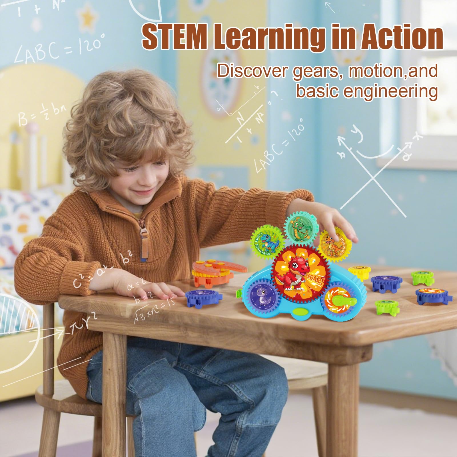 Fivoro gears interlocking pieces help kids develop fine motor skills through hands-on assembly