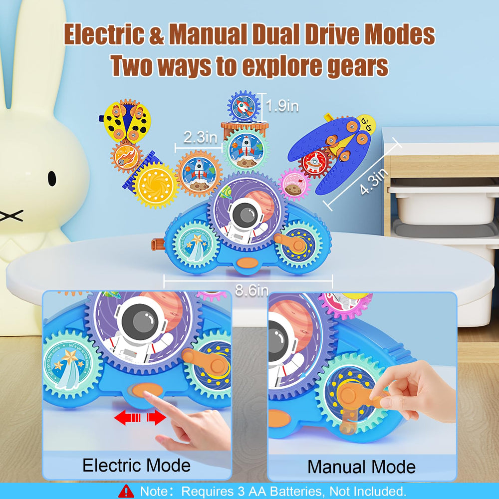 Fivoro STEM gears parent-child play fosters teamwork and bonding.