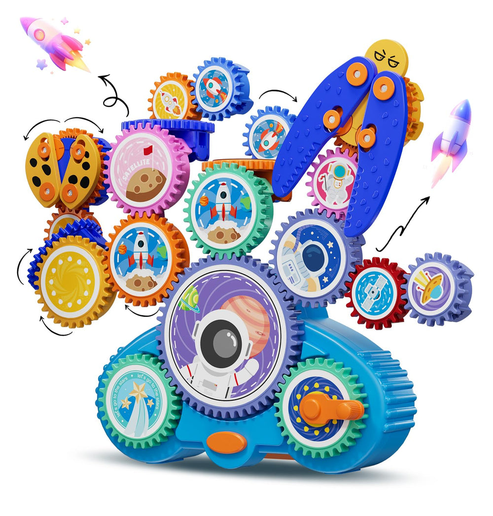 Fivoro STEM gears pieces for assembly boost logical thinking and creativity.