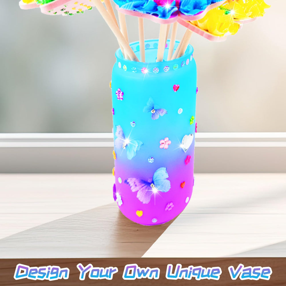 FJBICODA Poke Art Dazzling Vase to showcase finished bouquet