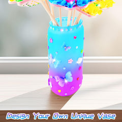 FJBICODA Poke Art Dazzling Vase to showcase finished bouquet