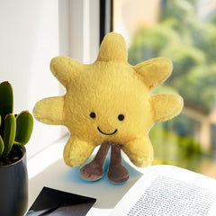 FJQZHA Moon Sun Plush Toy soft plush material easy to hug and clean