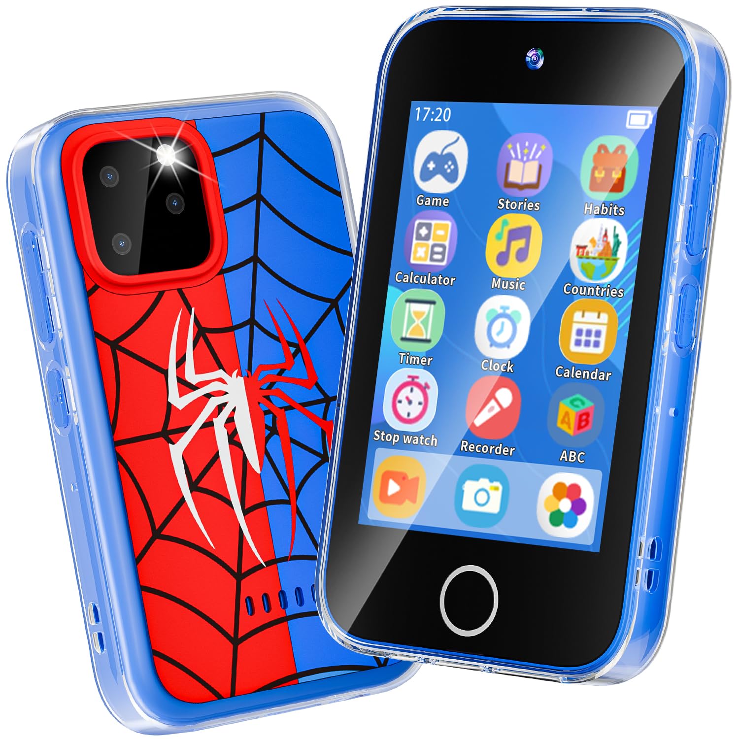 FKATEEN Kids Phone 3.5-inch touchscreen in action for hands-on learning on the go.