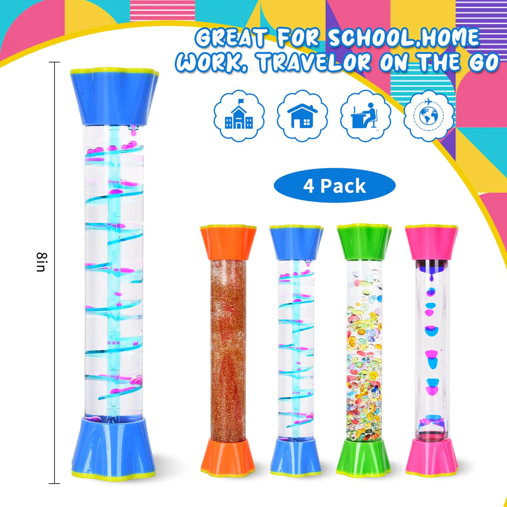 FKYTION Colorful Sensory Tubes for visual engagement during tasks