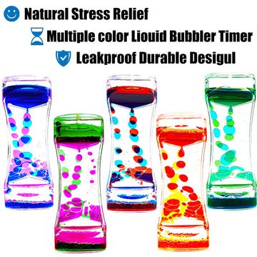 FKYTION Hourglass Liquid Bubbler shows slow droplets for relaxing moments.