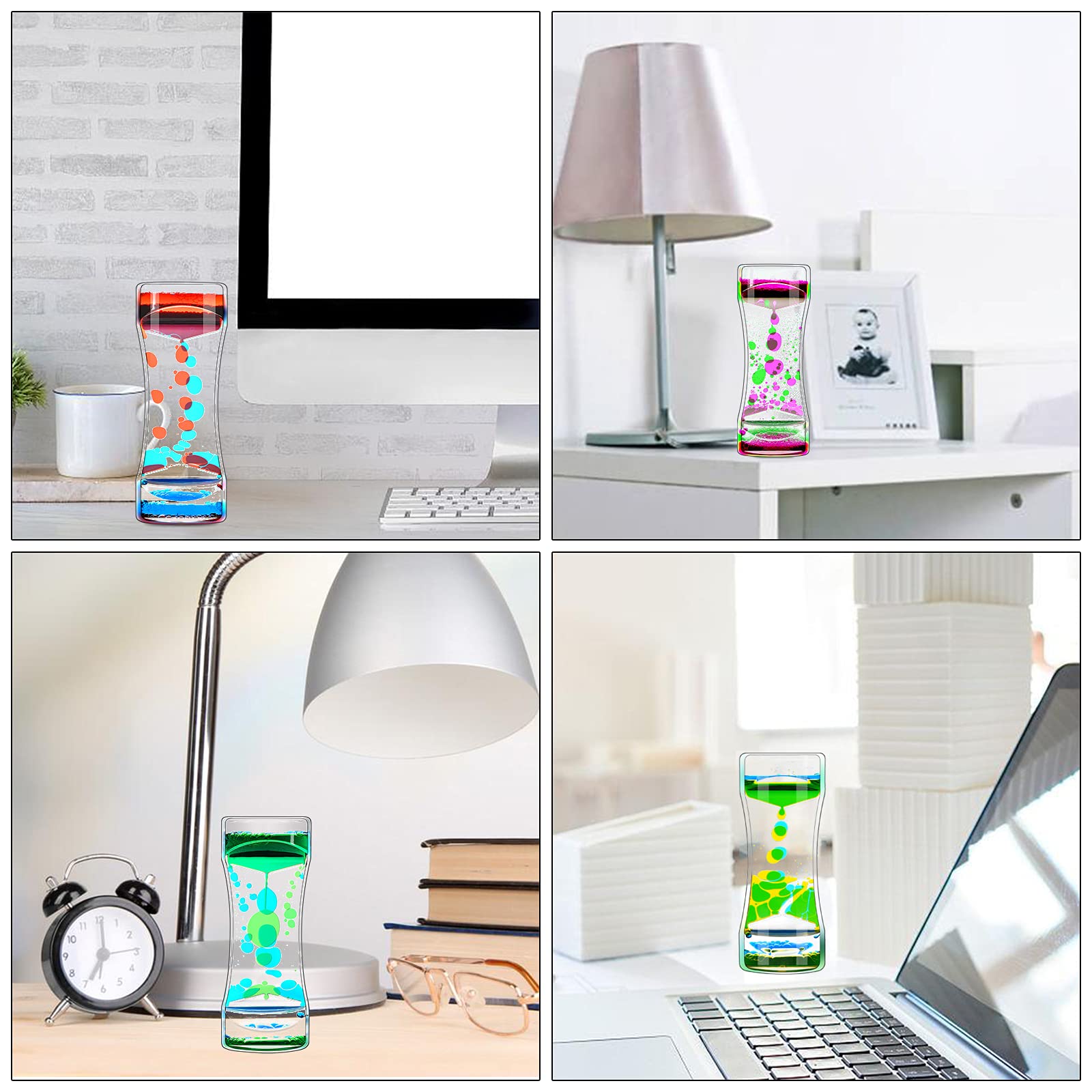 FKYTION Liquid Motion Bubbler Timer portable sensory toy for study spaces