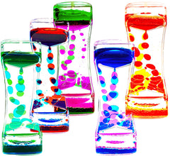 FKYTION liquid motion bubbler timer pack-5 delivering colorful visual flow for focus.