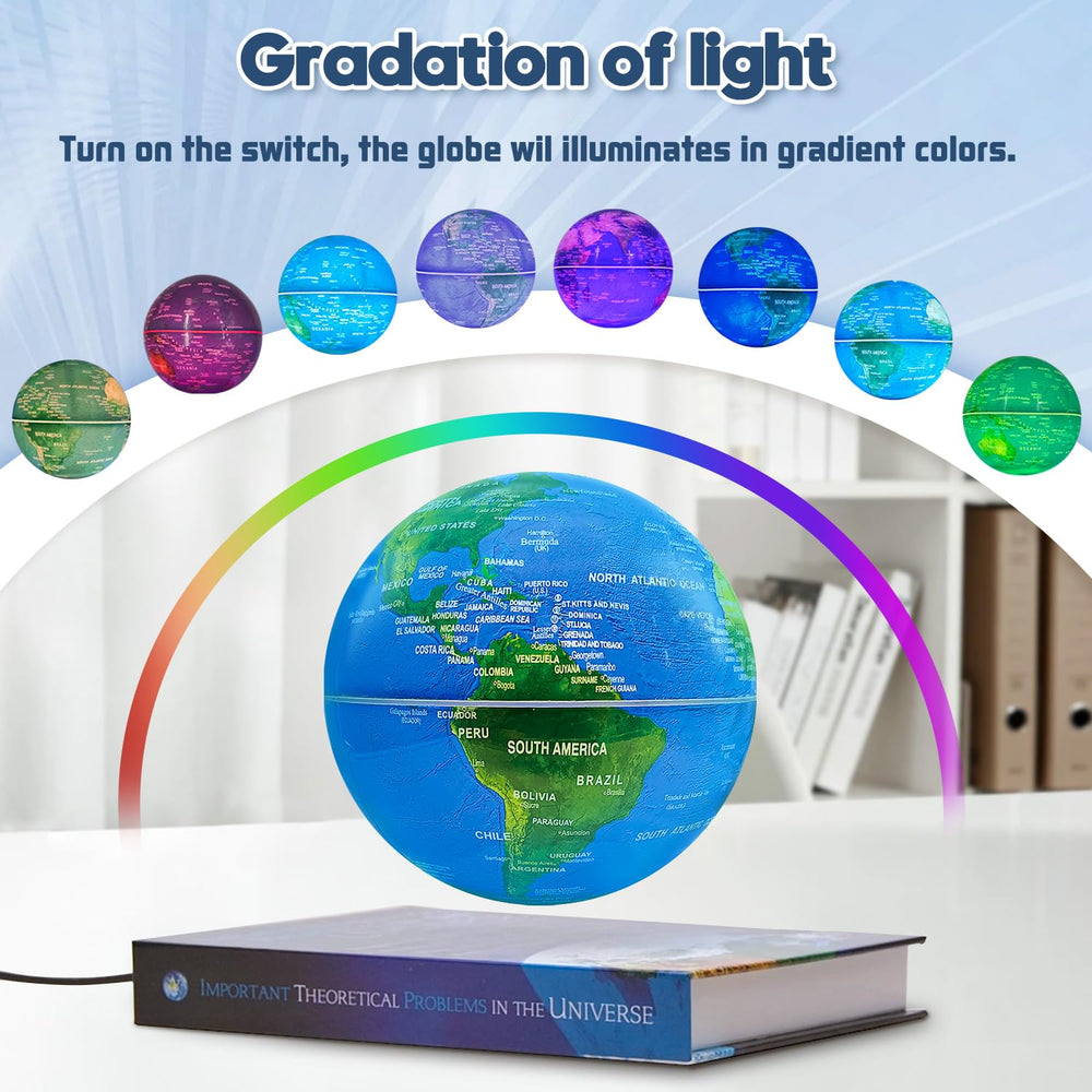 Flagest book-base globe display adds elegant charm to shelves.