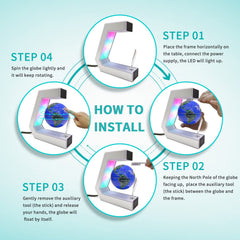 Flagest desk decor globe enhances study spaces with a futuristic touch.