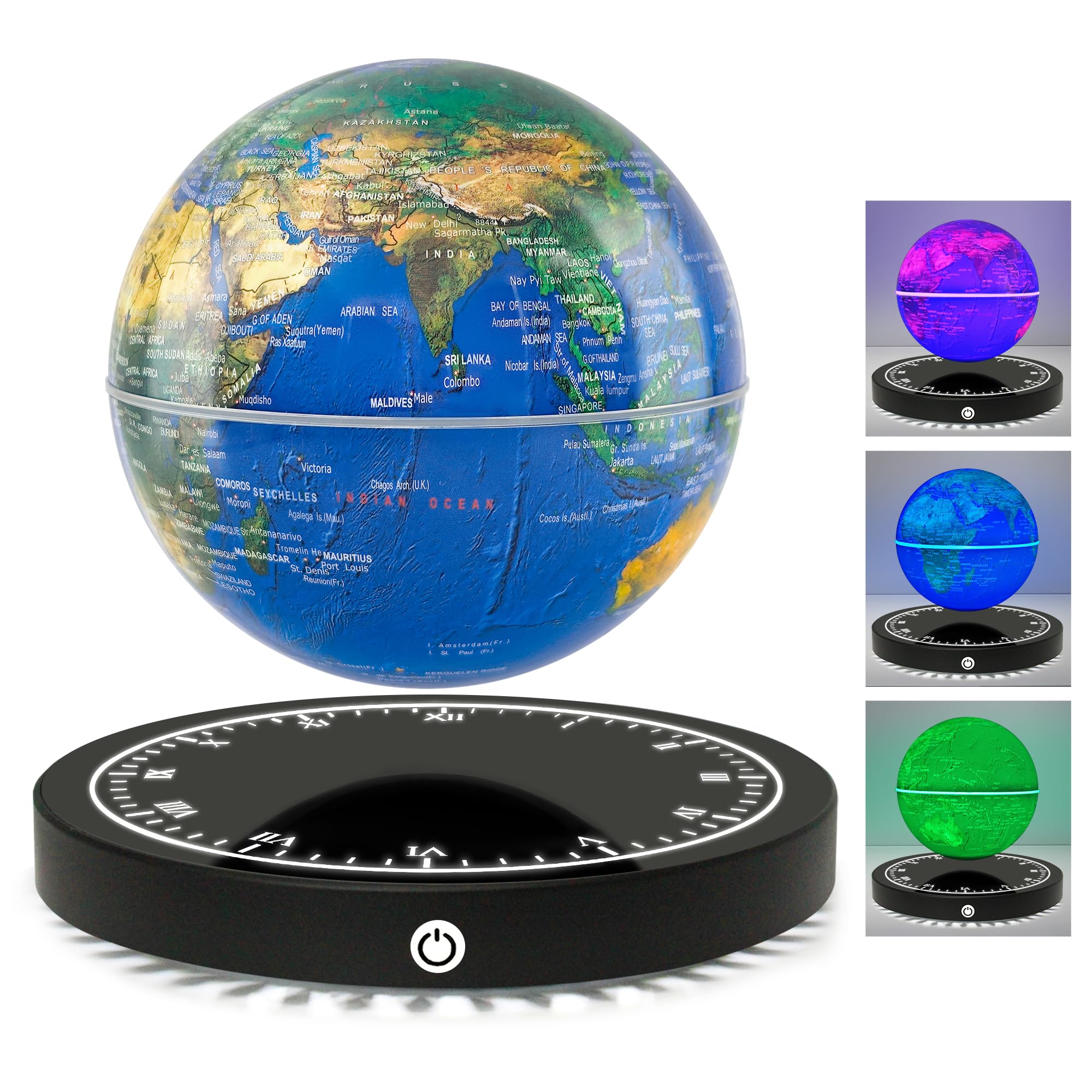 Flagest floating globe levitation adds a captivating desk centerpiece for curiosity.