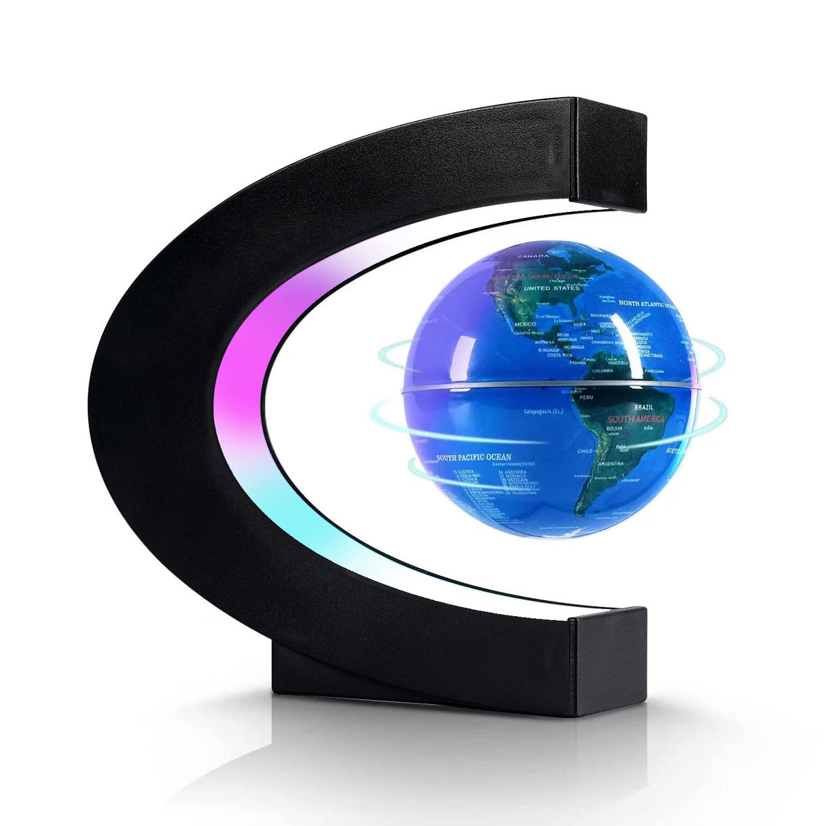 Flagest floating globe levitation for a serene desk centerpiece enhancing focus.