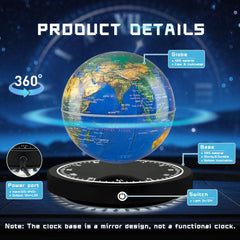 Flagest LED 16-colors globe provides vibrant ambient light for study and gaming rooms.