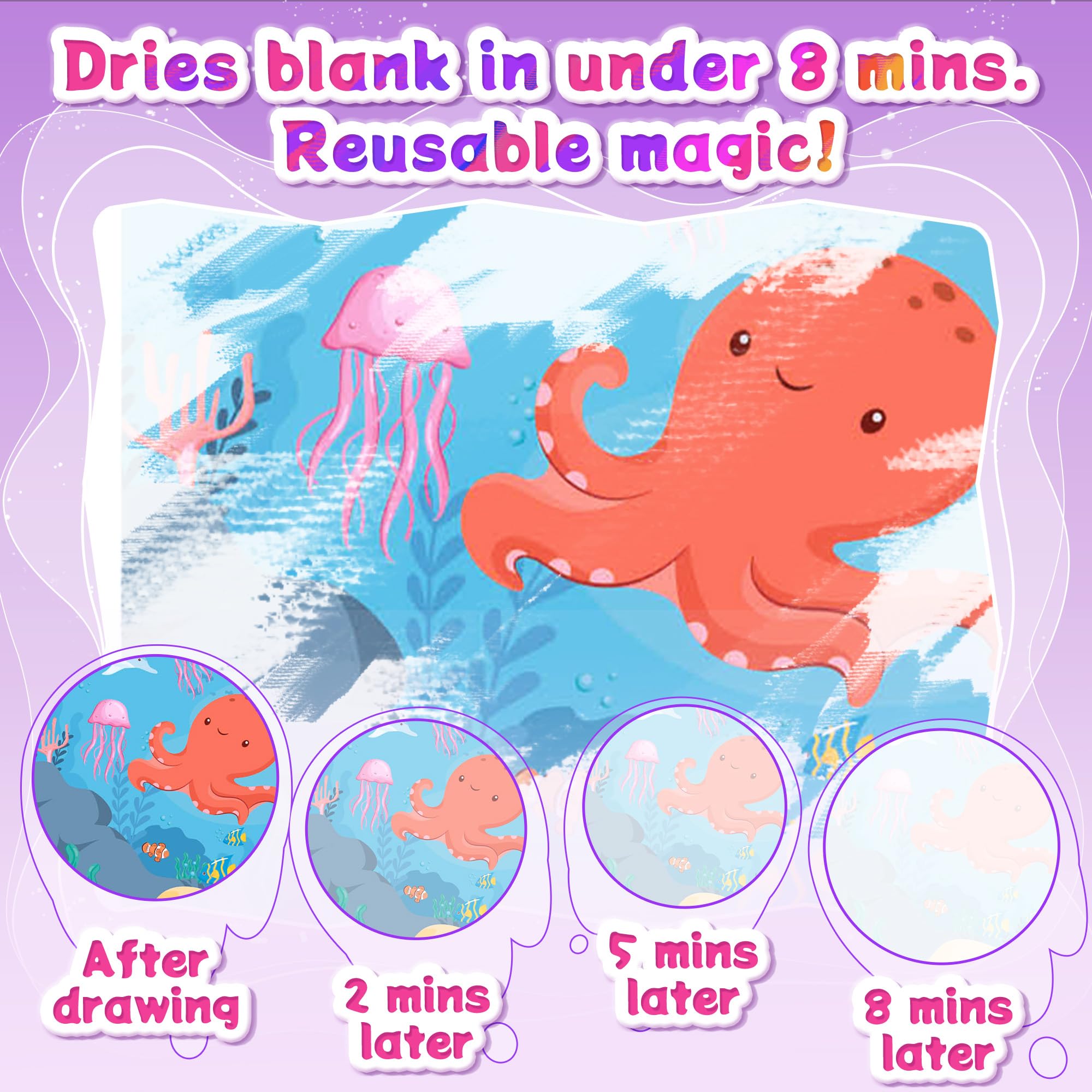 Flamax 18+ stickers add extra flair to sea scenes and creatures.