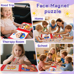 Kids using cards to mix-and-match expressive characters with Flamax.