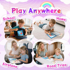 Flamax princess-theme pages invite imaginative play during water painting sessions.