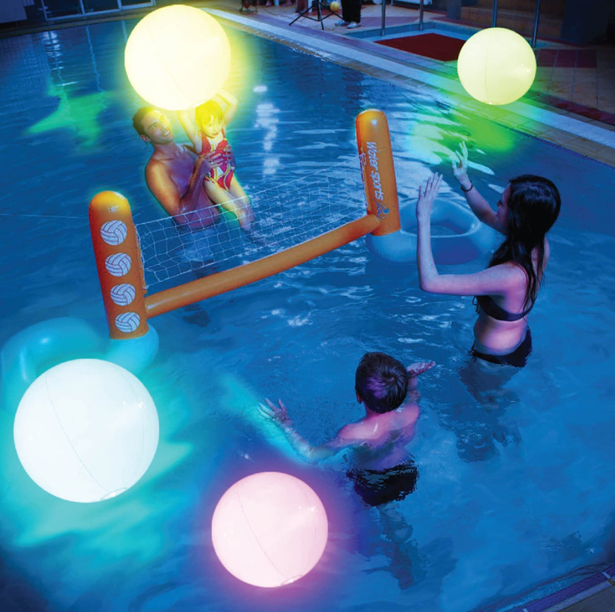 FLAMDYNO 8-pack glow pool balls illuminate summer games with vibrant LED colors