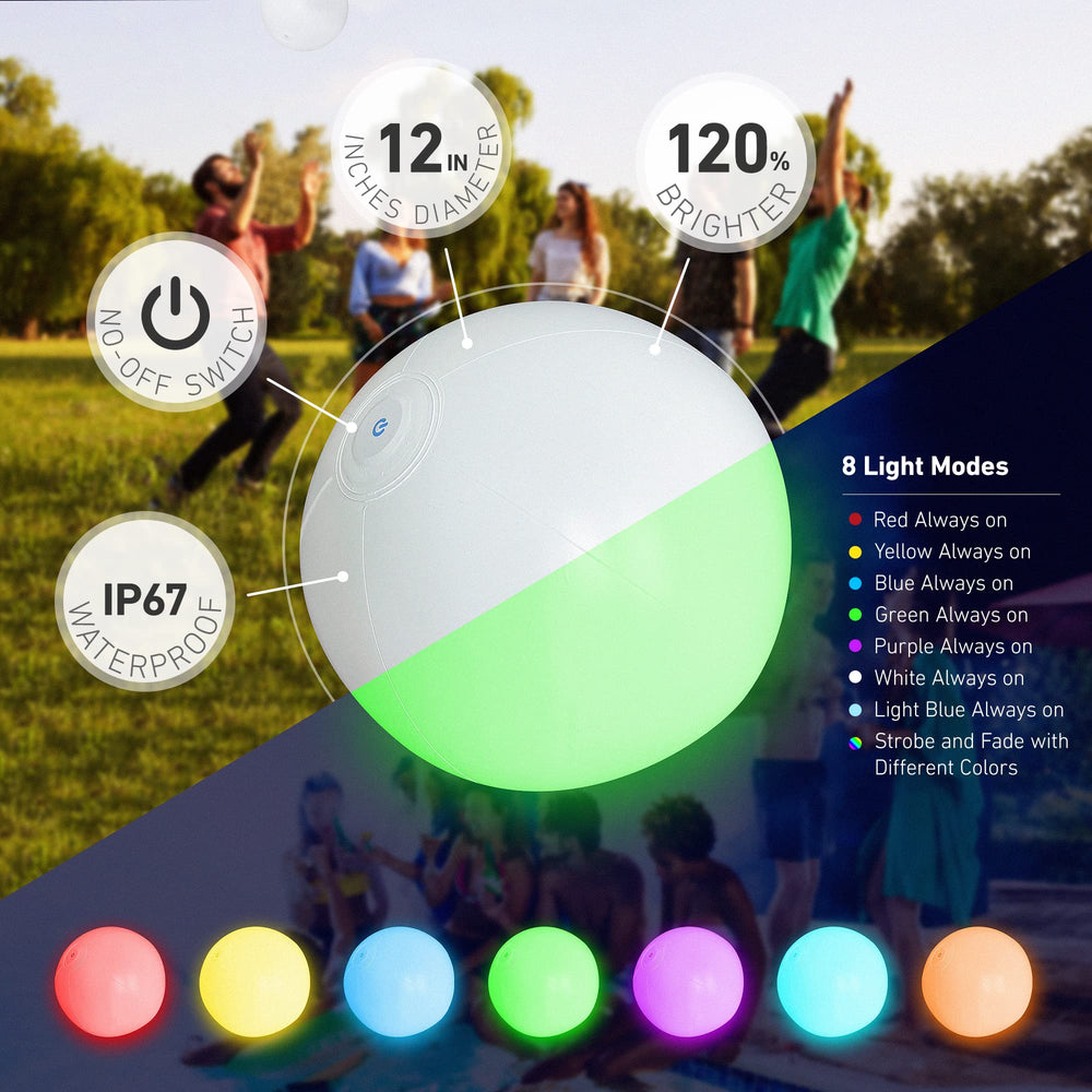 FLAMDYNO pool balls show LED button activation for mode changes