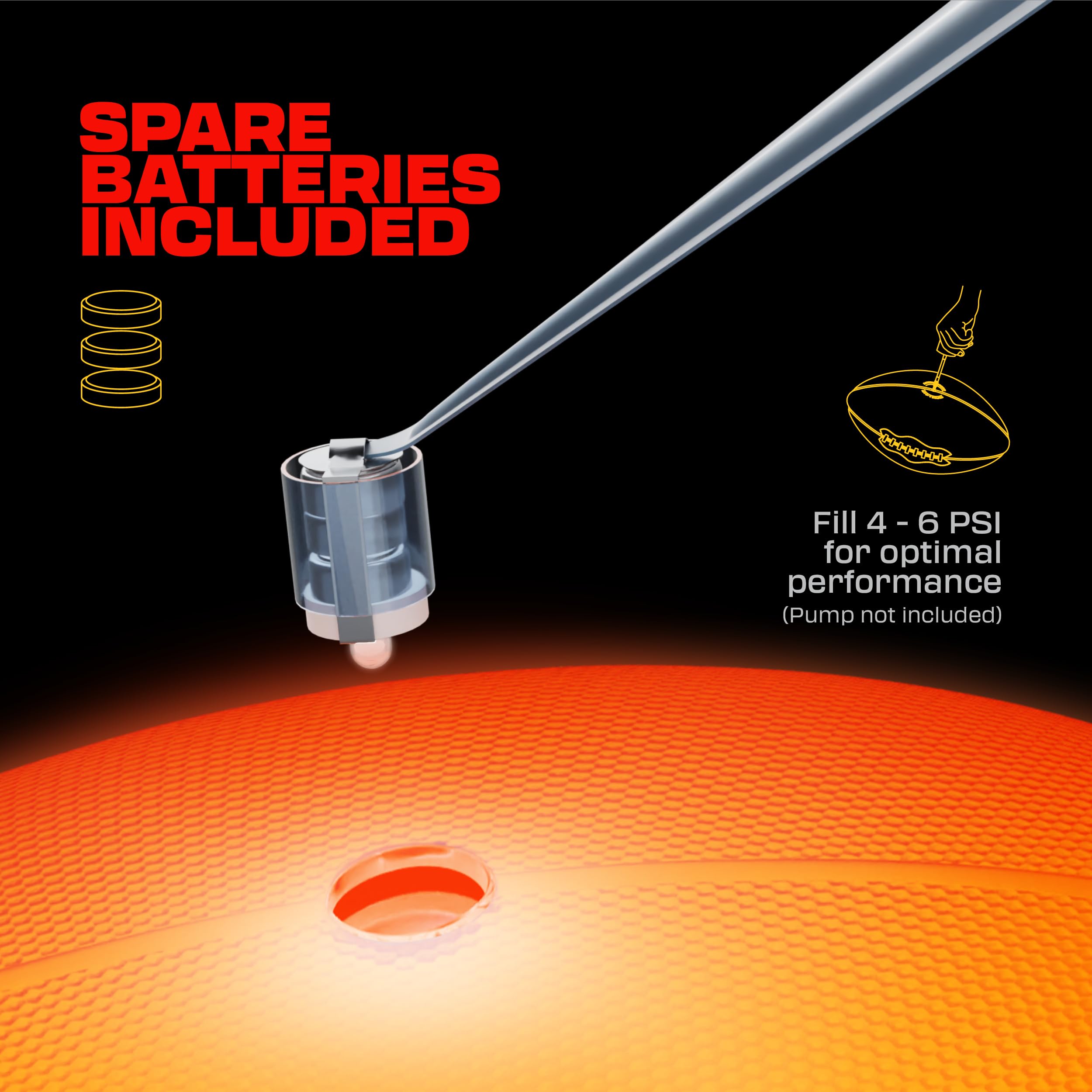 Bright Glow and easy handling make FlashCatch ideal for after-dark play