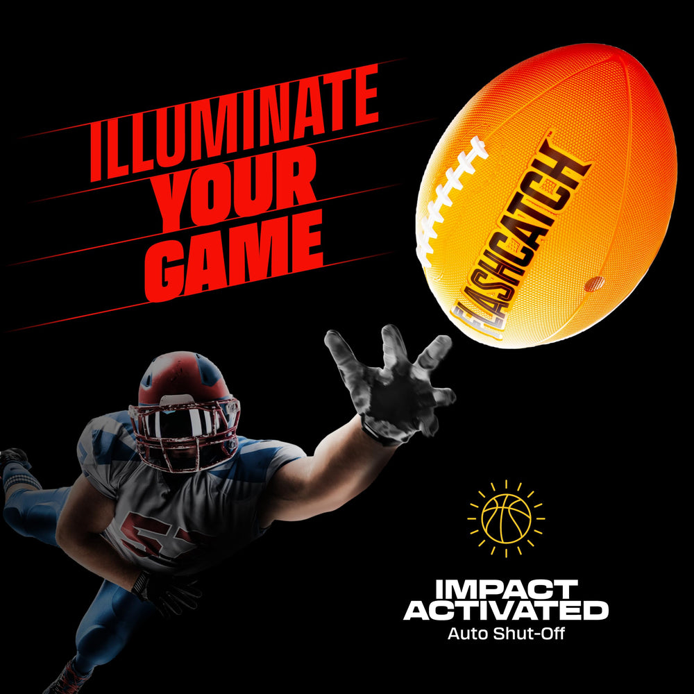 FlashCatch size 3 football with kid-friendly grip for young players