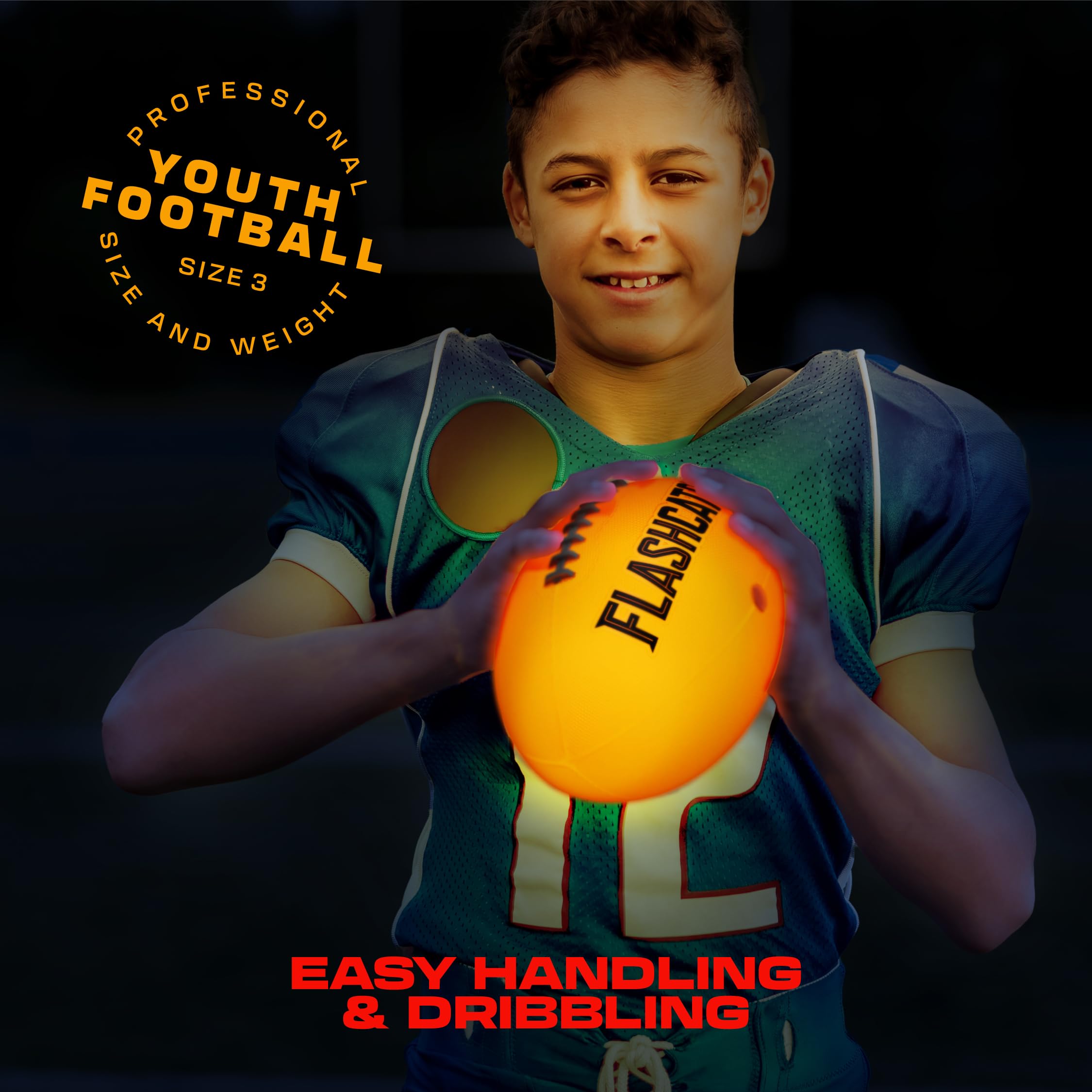 Young players enjoying the FlashCatch football with easy grip
