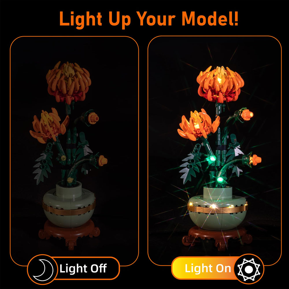 USB-powered lighting option offers flexible placement for your Lego model.