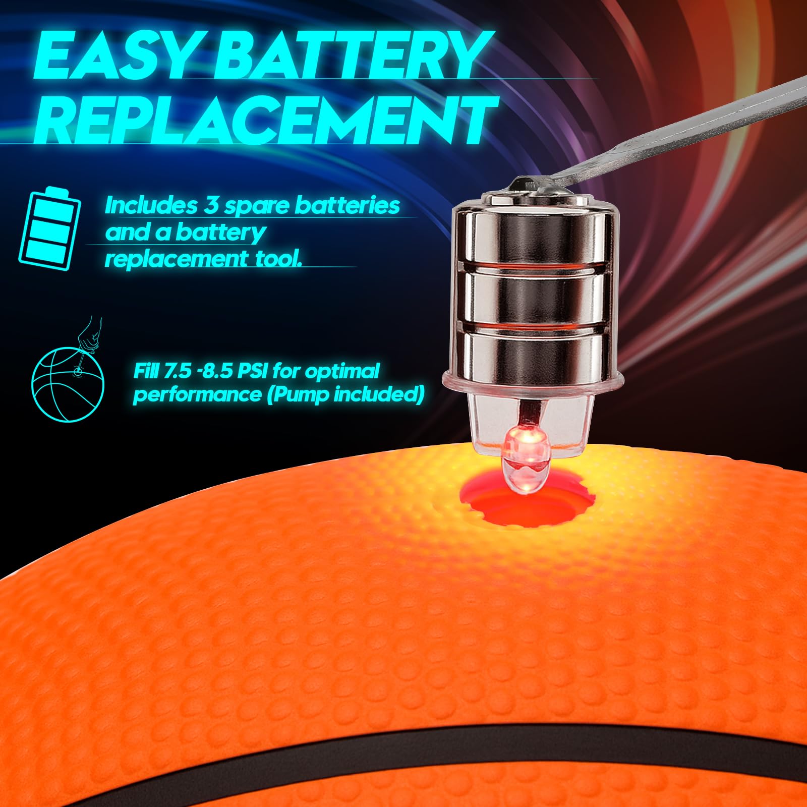 Perfect for outdoor night games and gatherings with a glowing, eye-catching presence.