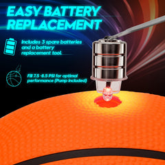 Perfect for outdoor night games and gatherings with a glowing, eye-catching presence.