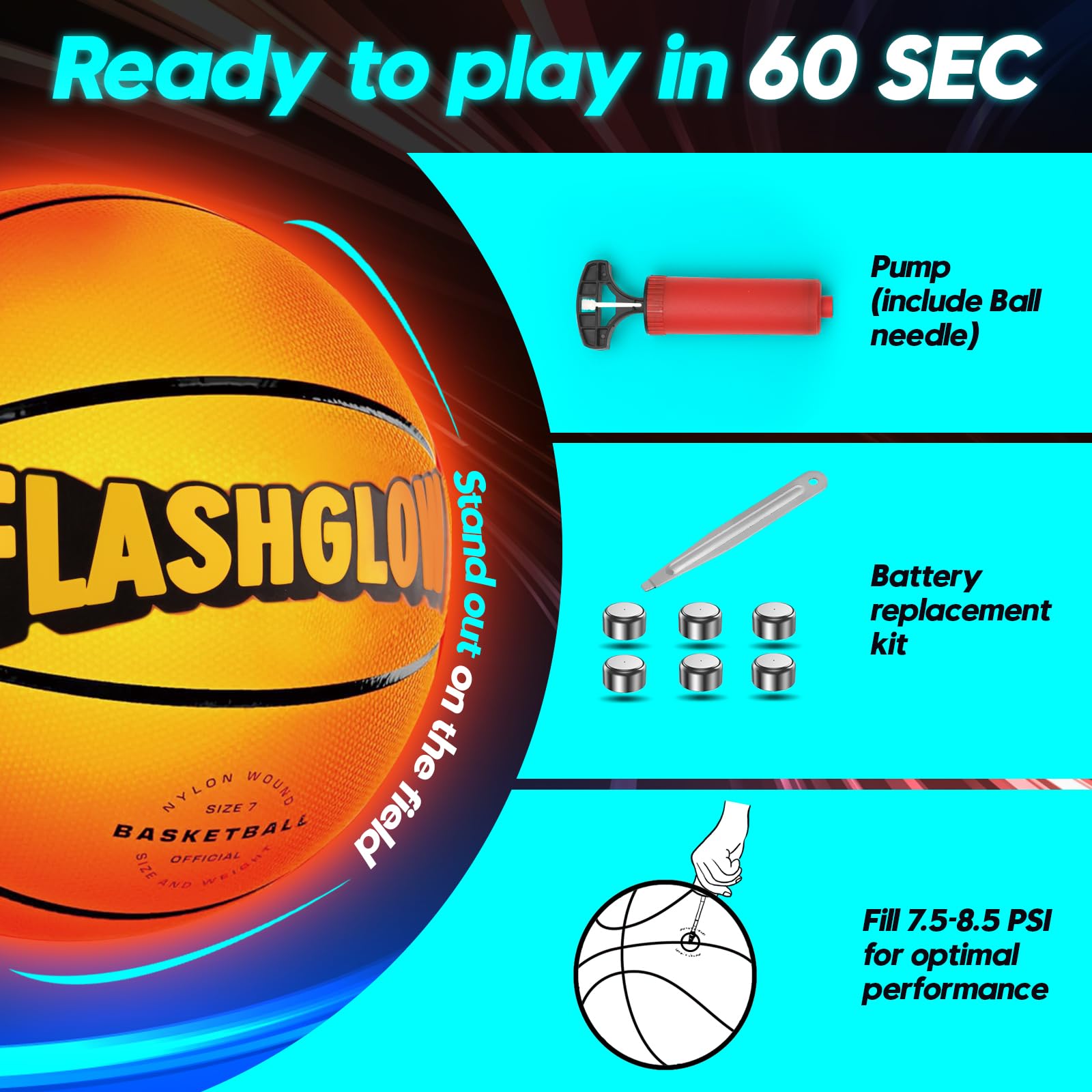 High-visibility ball supports practice on various surfaces for teens and kids.