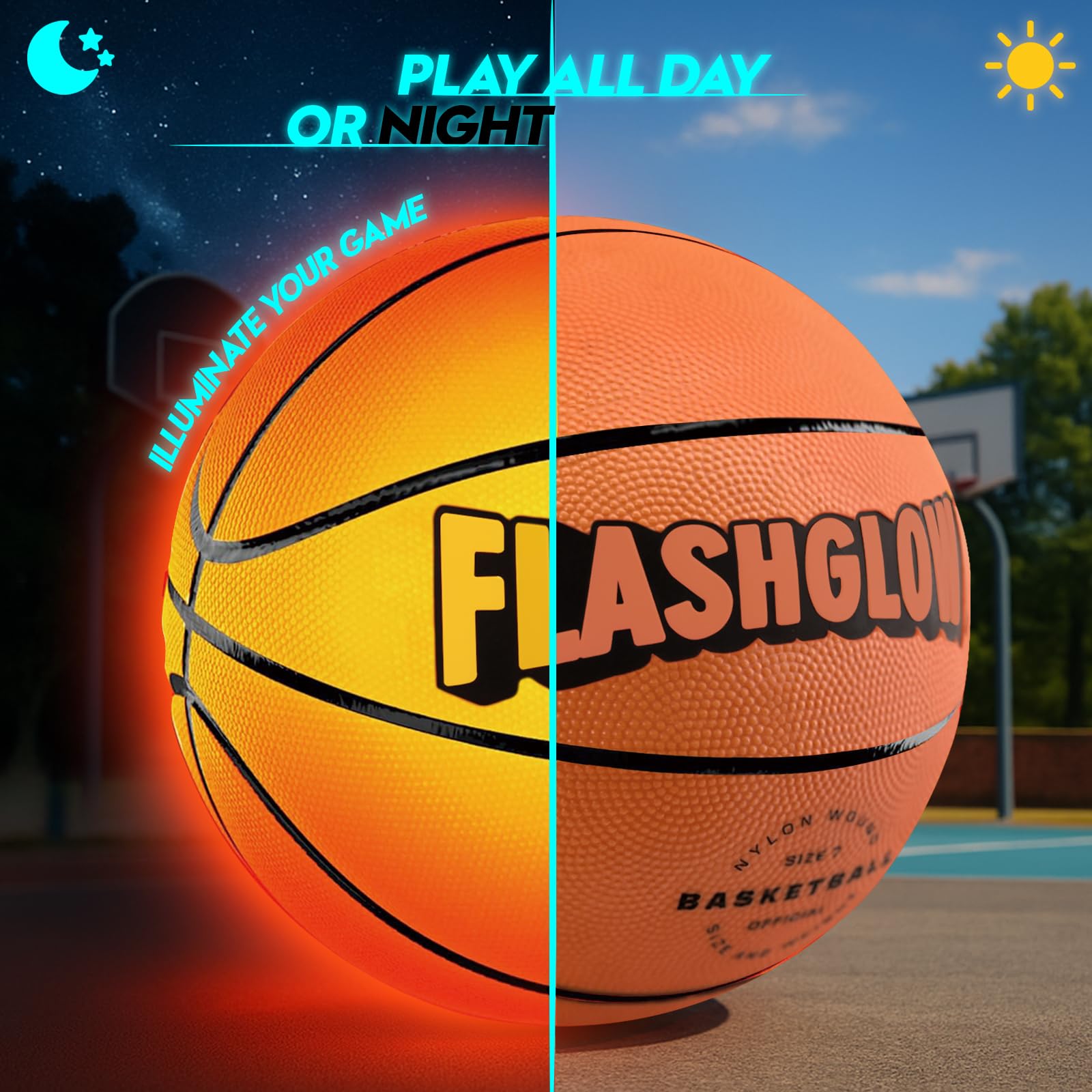Ideal teen gift: FlashGlow basketball keeps active teens engaged during sports and parties.
