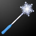 FlashingBlinkyLights light-up snowflake top wand with blue handle for festive party fun.
