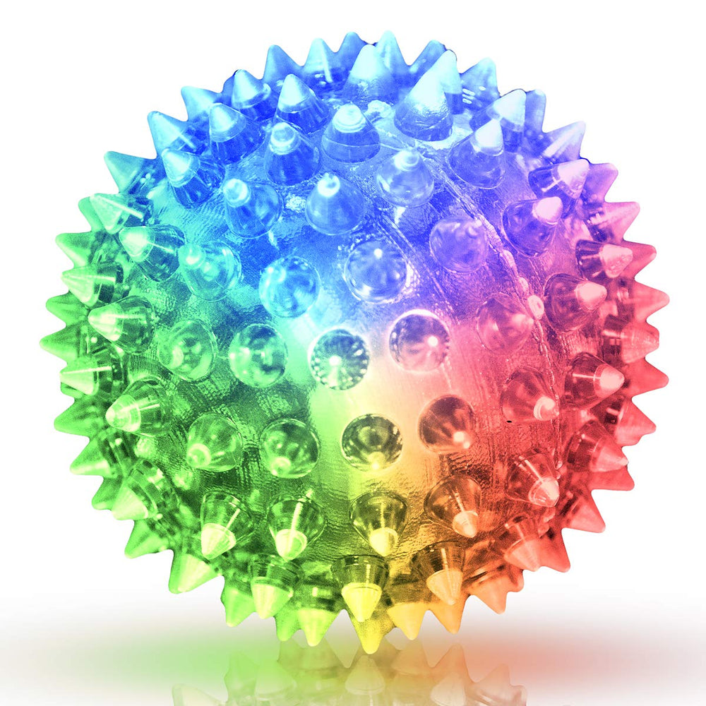 FlashingBlinkyLights assorted colors soft spike ball set for prizes and fun events.