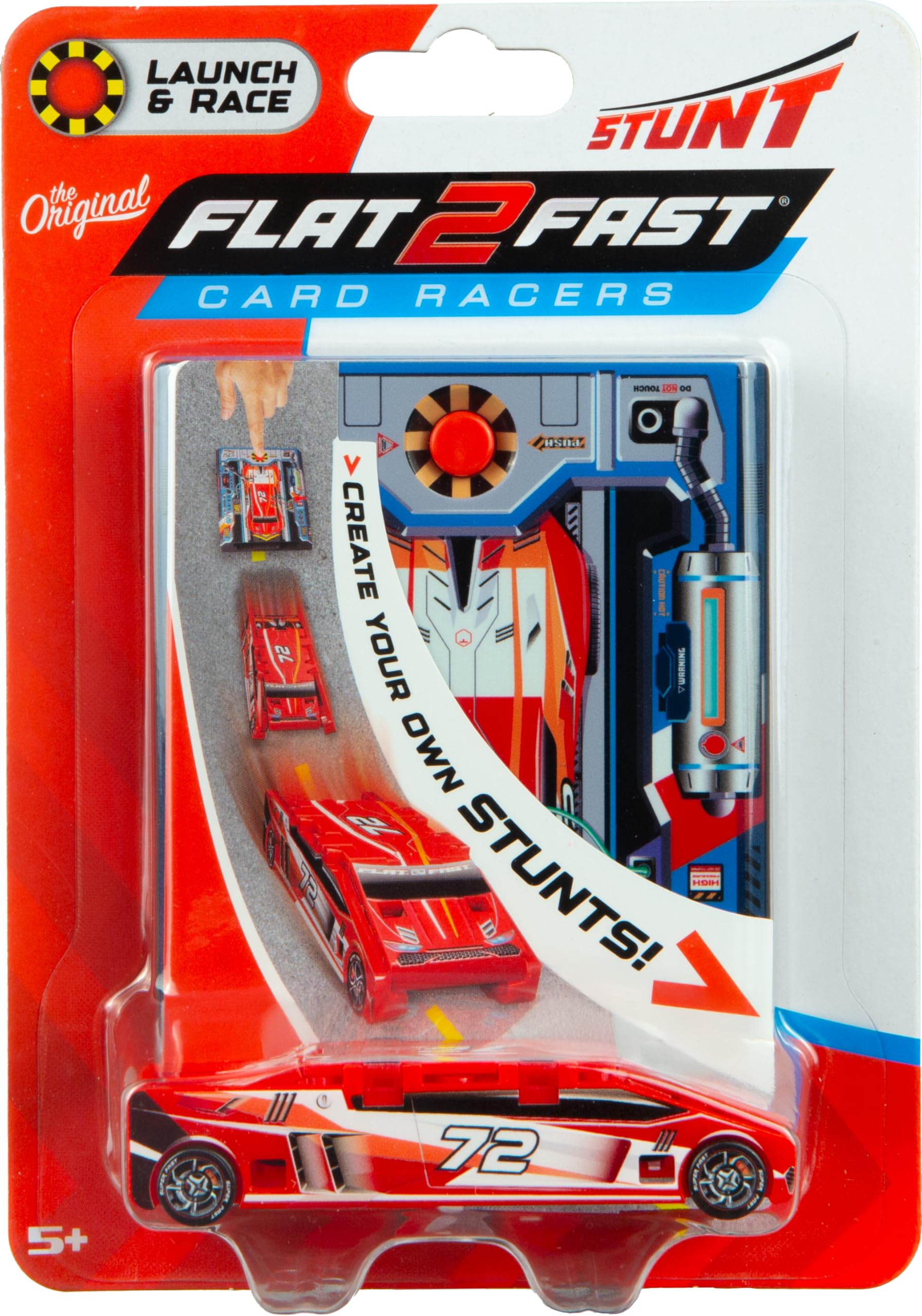 FLAT 2 FAST racer on a smooth surface ready for quick stunts.
