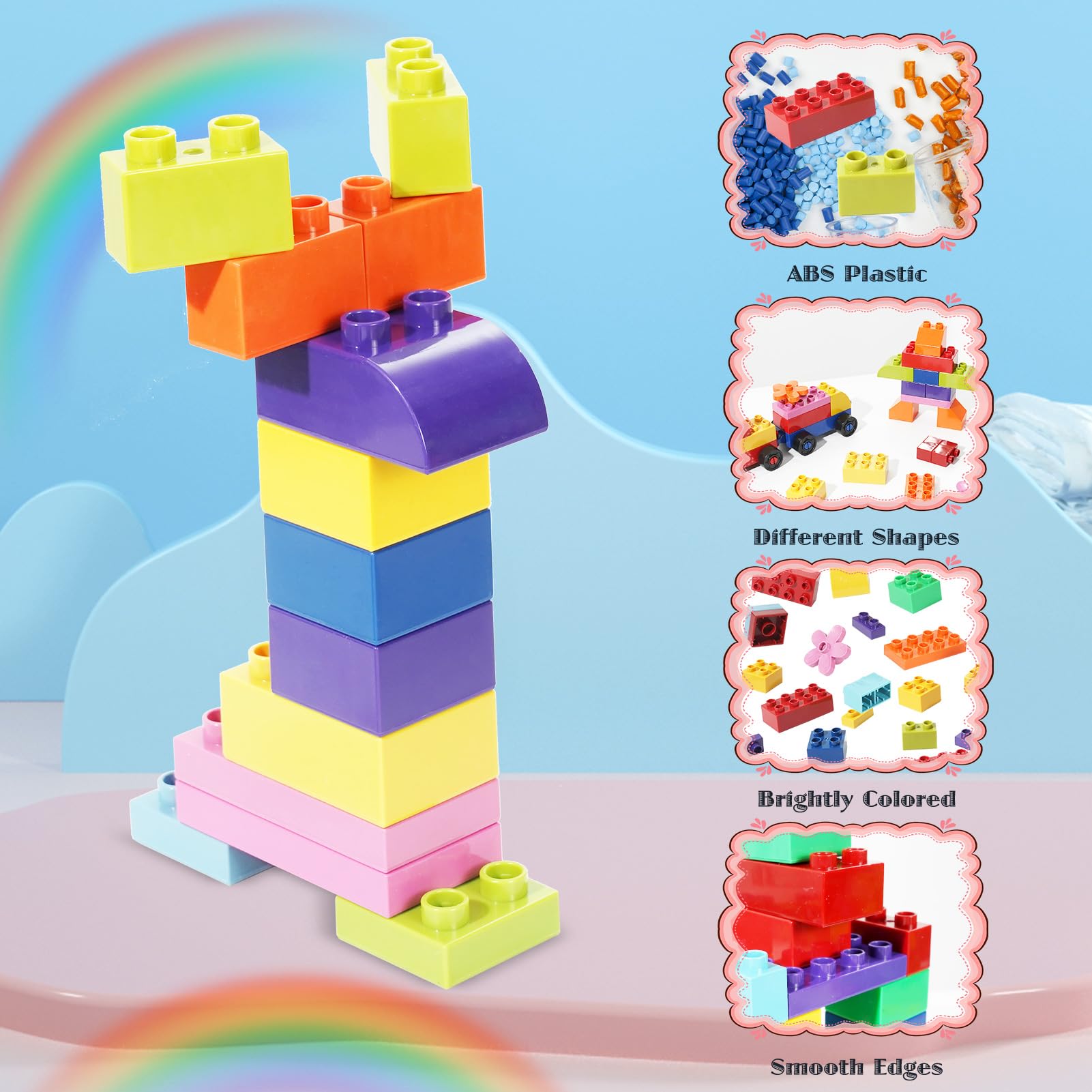 FlatGoat ABS plastic durability close-up, safe and durable for children