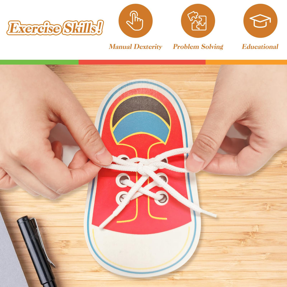 FLATRI gift-ready shoe tying kit for kids