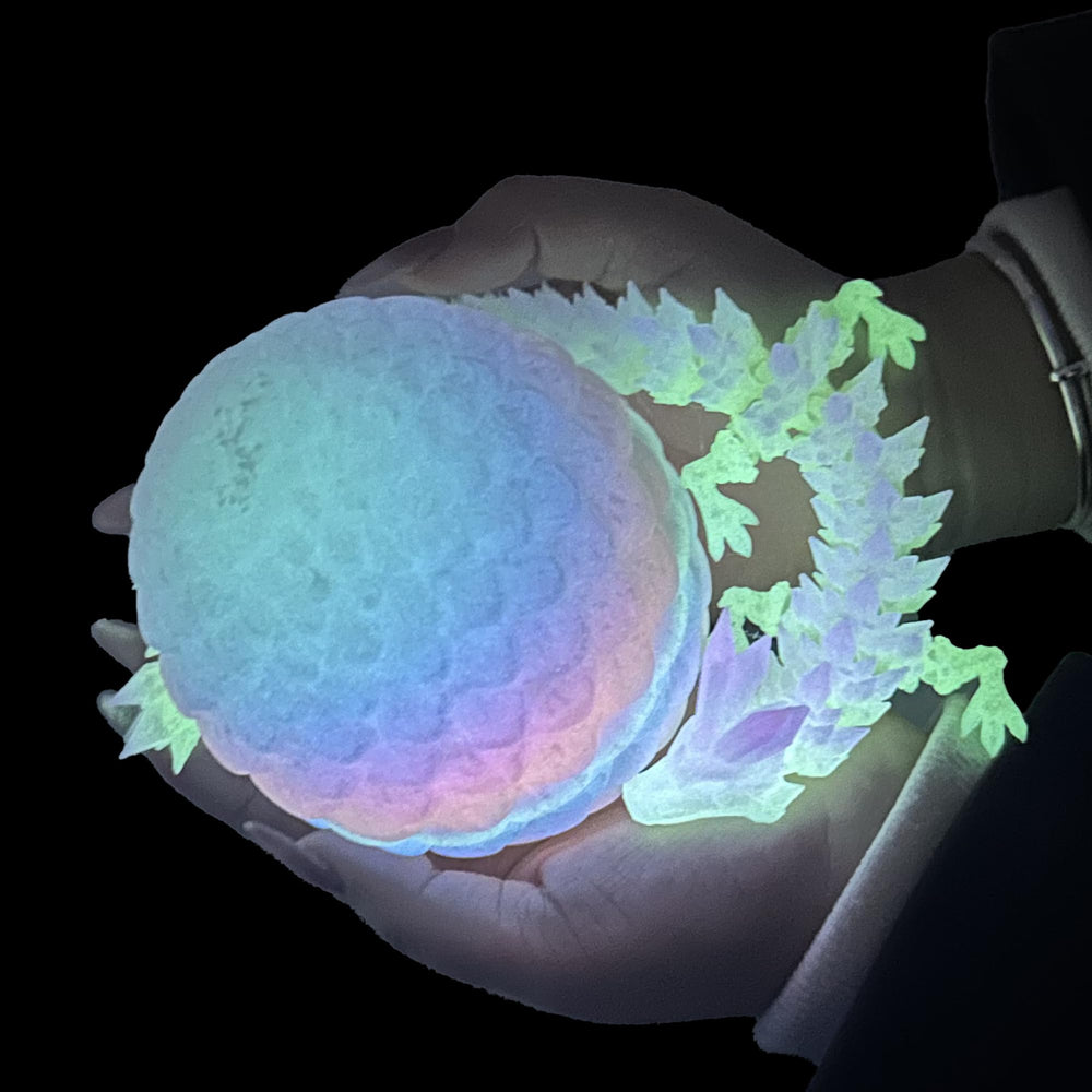 Flavery dragon egg inside view, a charming 12-inch toy for desk display