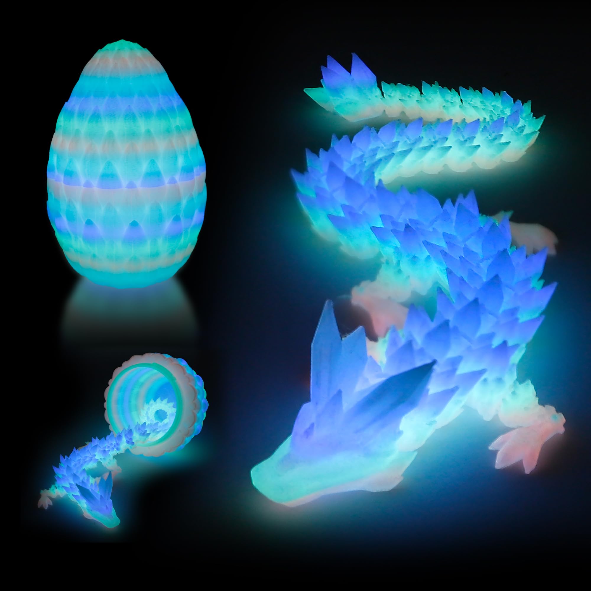 Flavery dragon egg large shell on display for striking shelf decor.