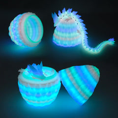 Flavery dragon egg with vibrant colors brightens desks with eye-catching charm.