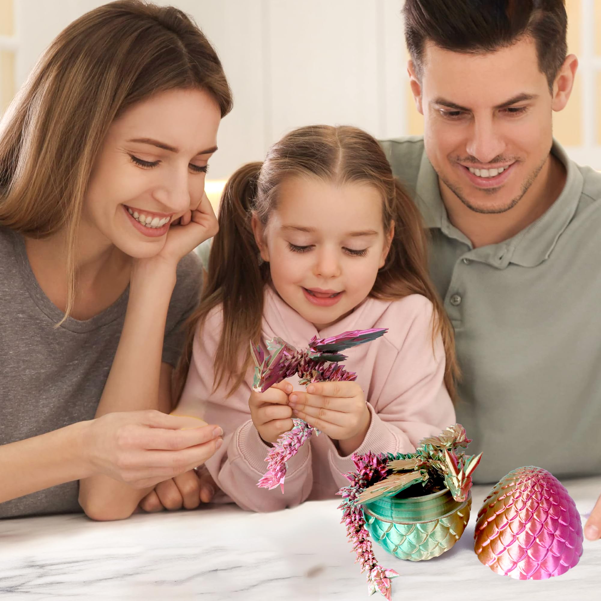 Flavery dragon egg note highlights fragility and safety for careful handling.