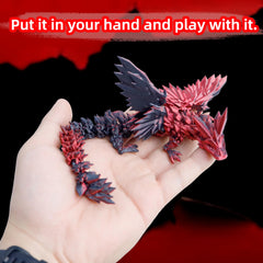 Flavery winged-dragon-flexible-wings captures dynamic angles for desk art