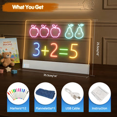 FLETUTE Lumiboard drawing-memo surface for reminders and doodles.