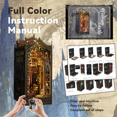 Flever booknook on shelf displays a captivating focal point.