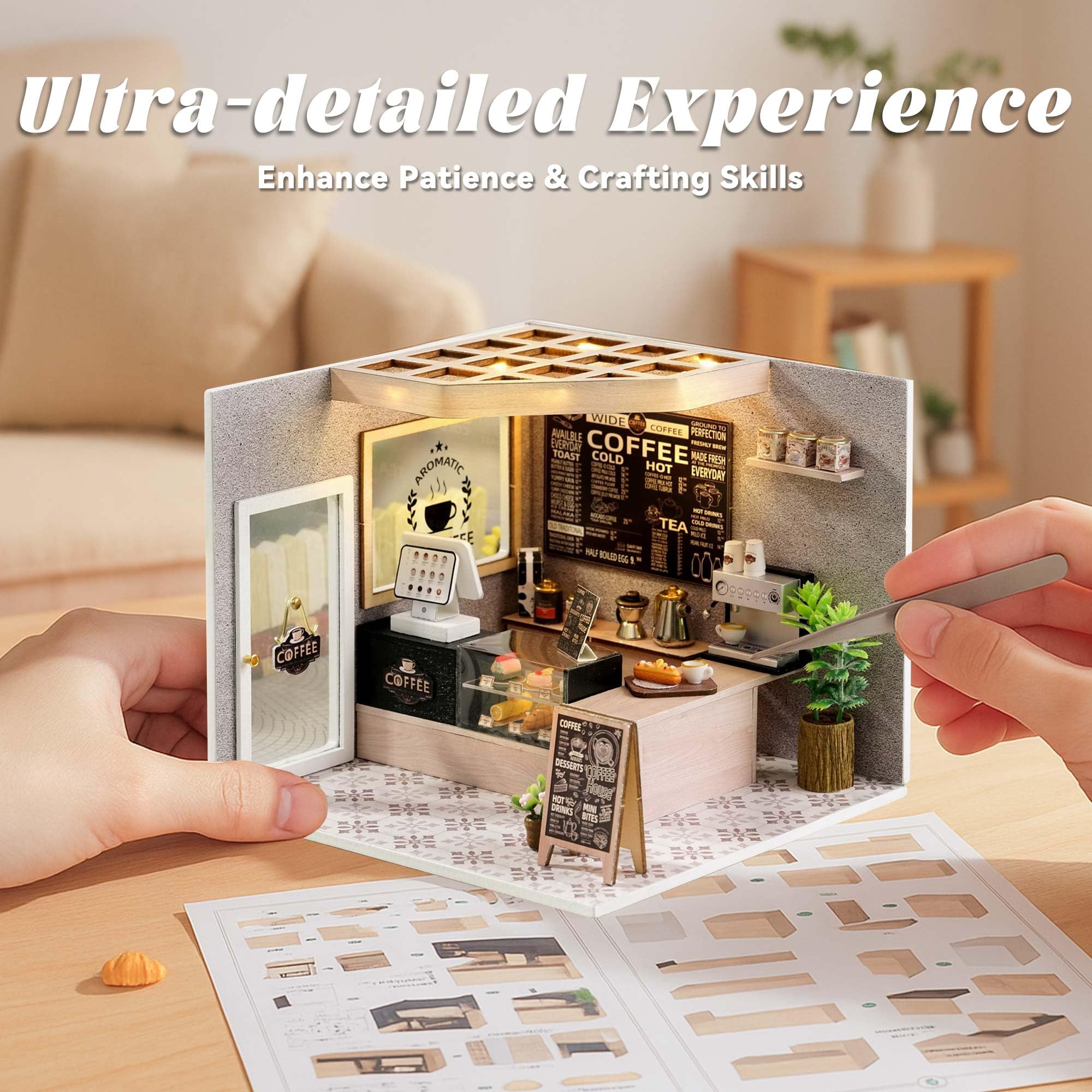 Flever DIY miniature house kit instructions guide smooth, rewarding assembly