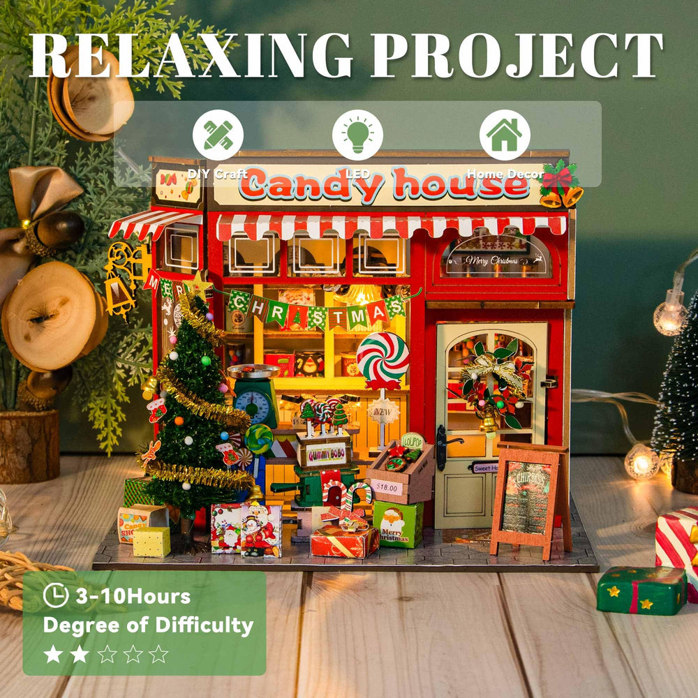 Flever completed dollhouse serves as a charming decor piece