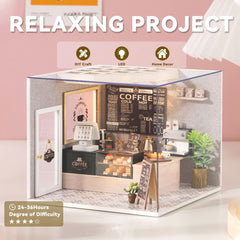 Flever DIY miniature house kit decor materials arranged for creative decorating